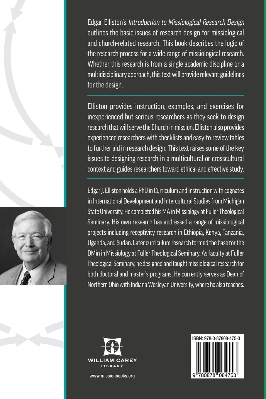 Rückseitencover Introduction to Missiological Research Design