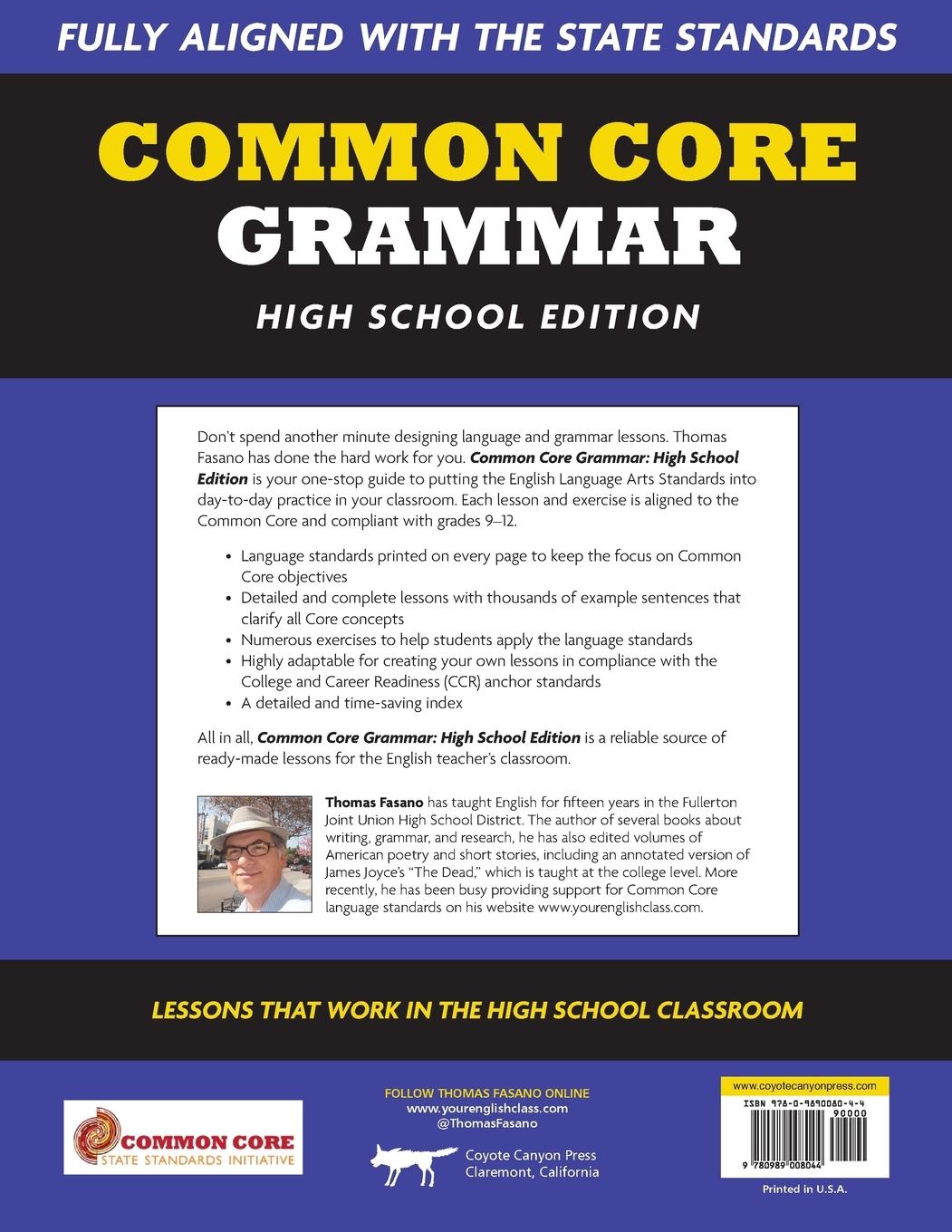 Rückseitencover Common Core Grammar