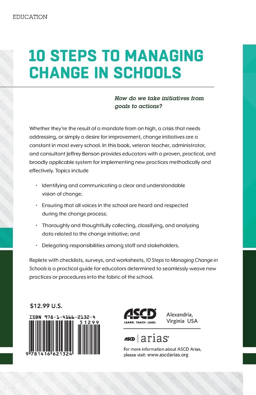 Rückseitencover 10 Steps to Managing Change in Schools