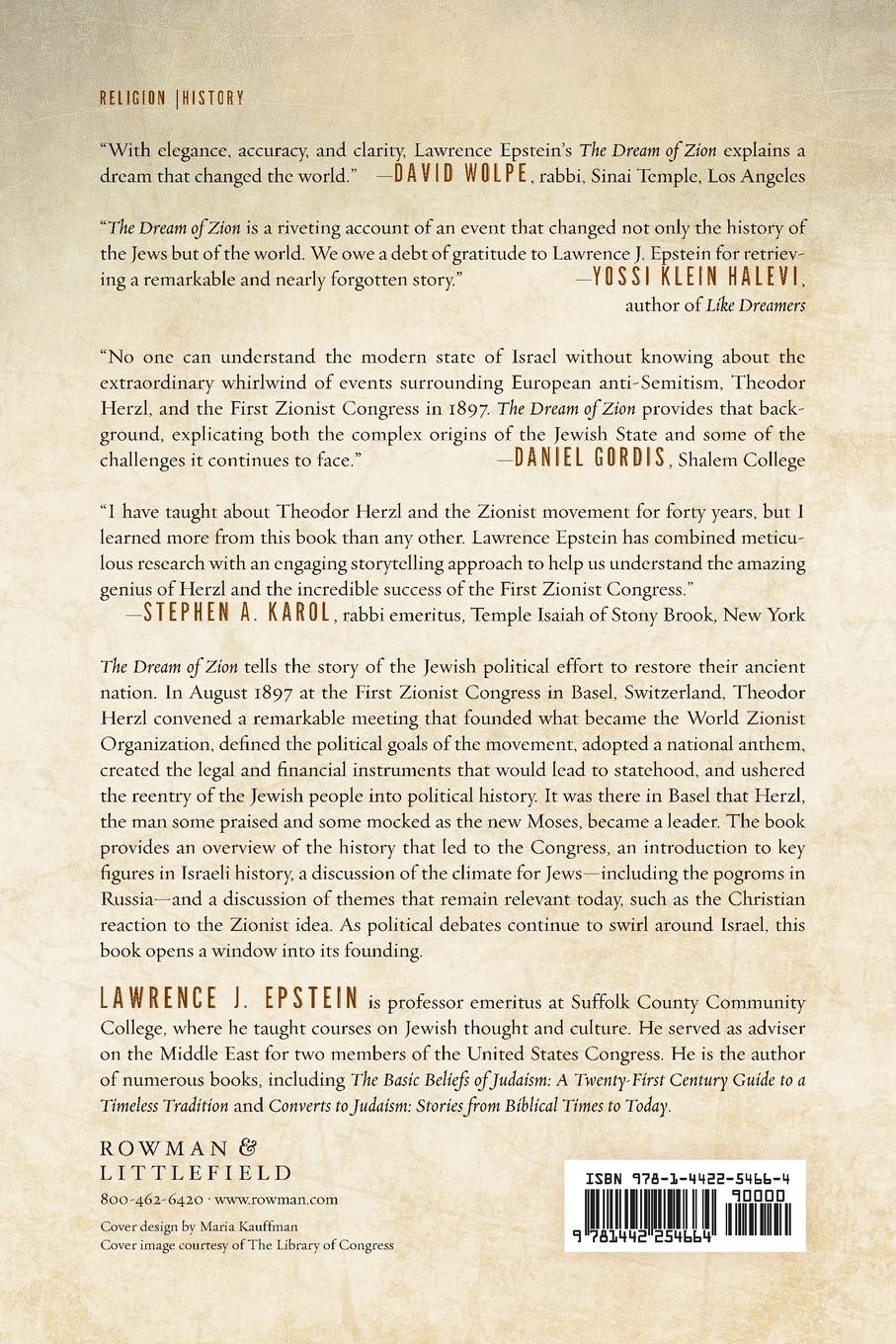 Rückseitencover Dream of Zion