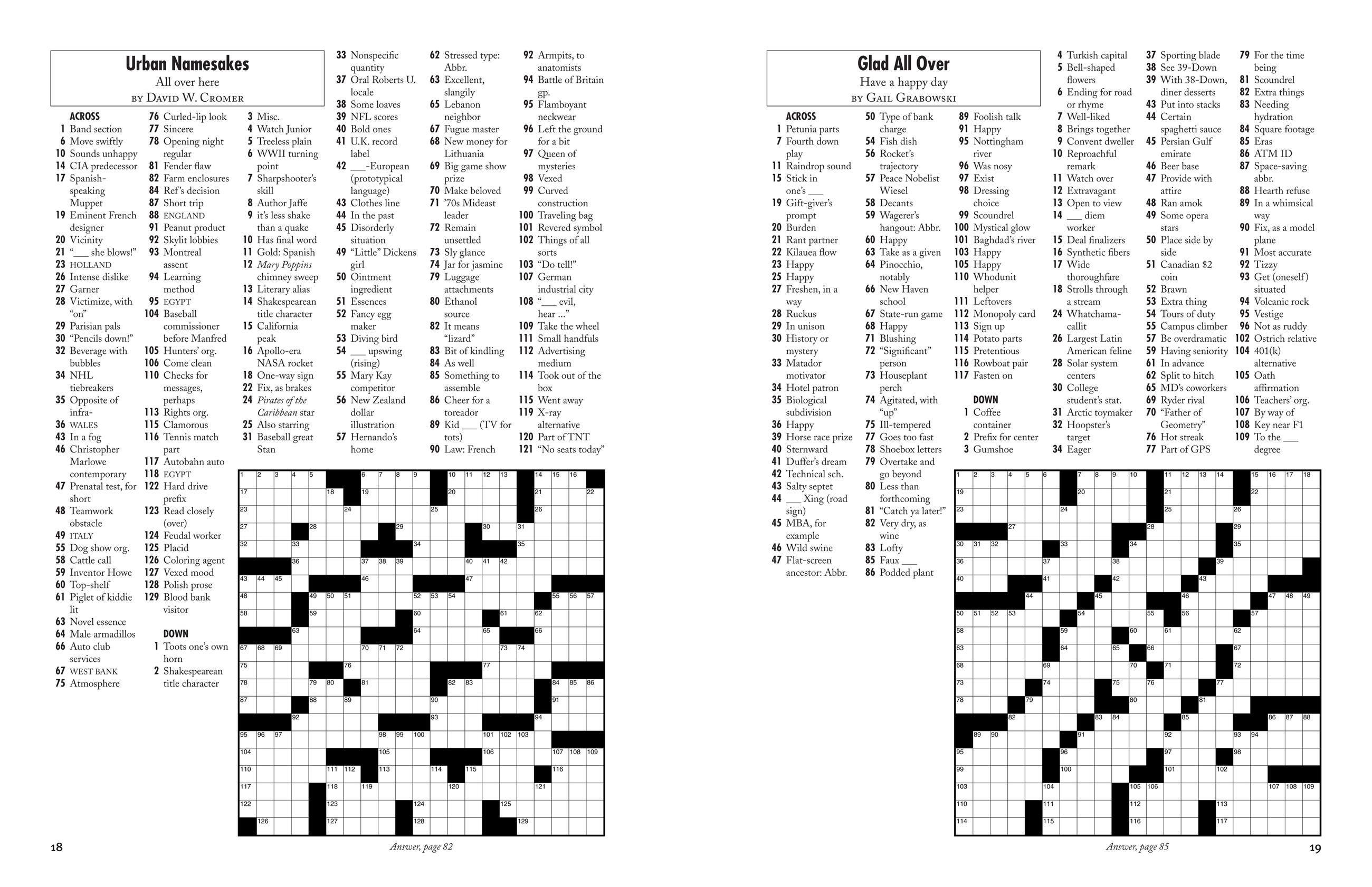 Beispielinhalt (Bild) Weekend Retreat Crosswords