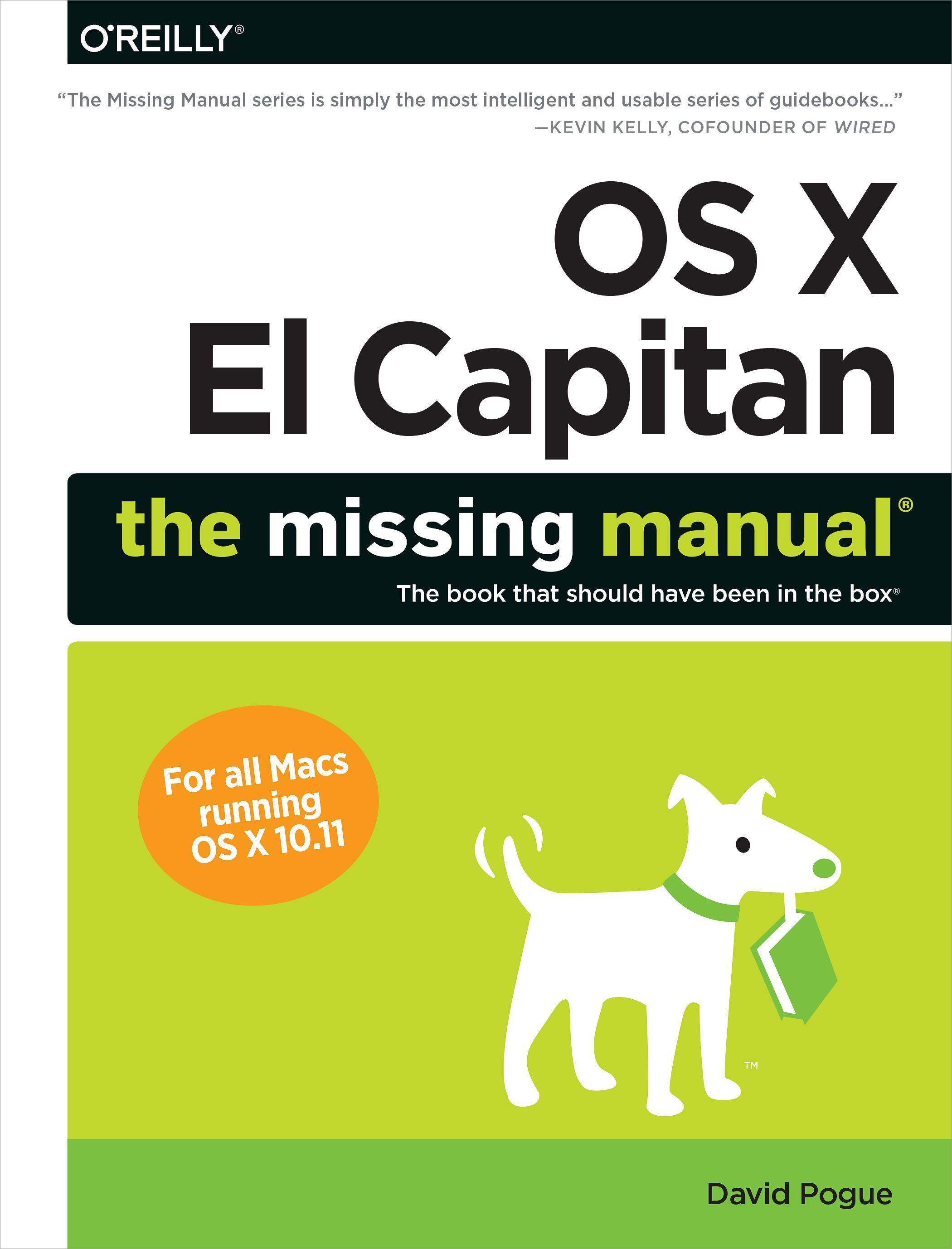 Vorderes Coverbild OS X El Capitan: The Missing Manual