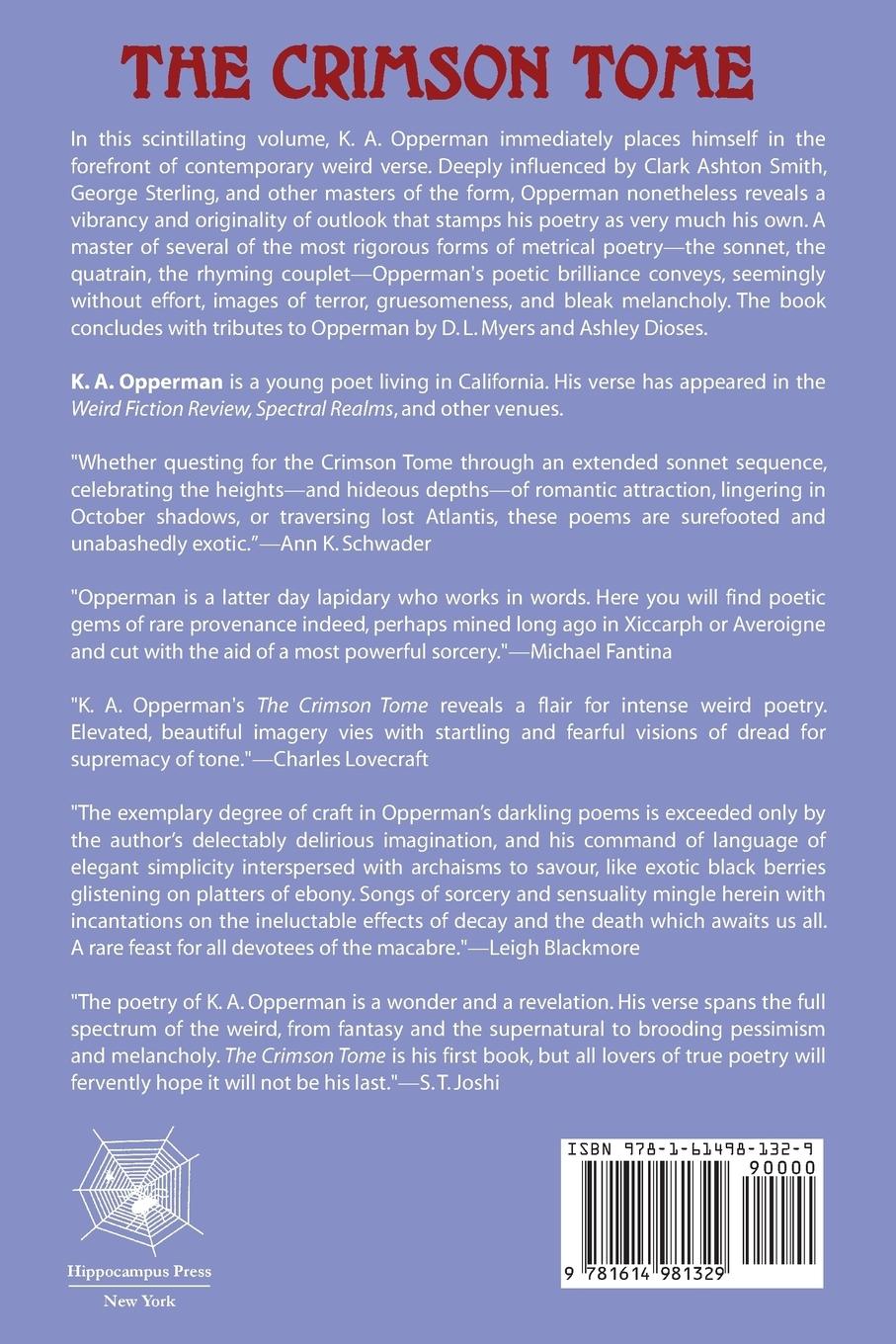 Rückseitencover The Crimson Tome