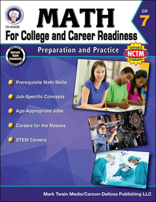 Vorderes Coverbild Math for College and Career Readiness, Grade 7