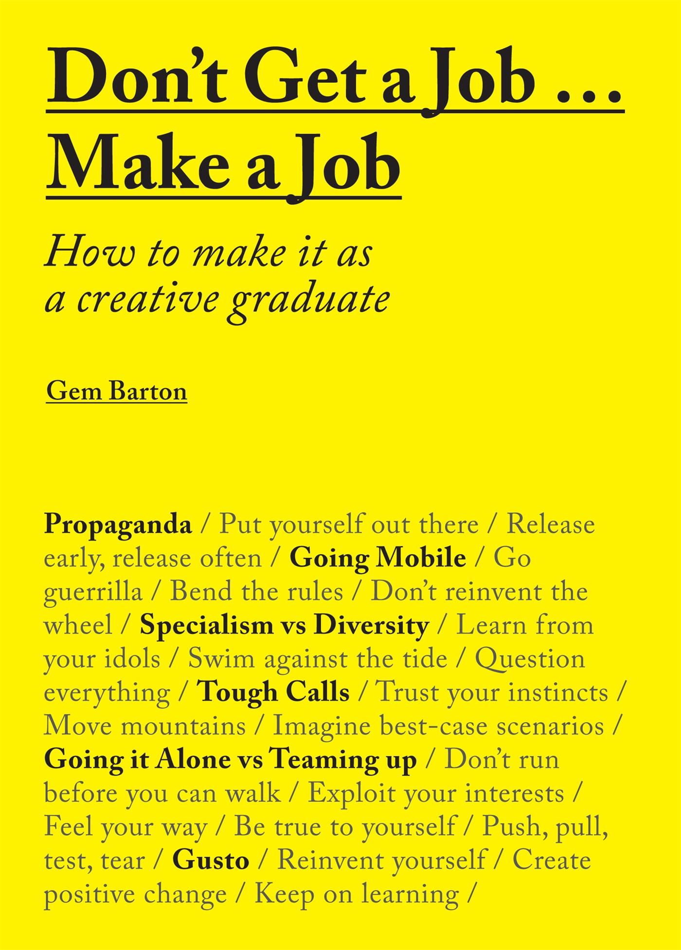 Vorderes Coverbild Don't Get a Job... Make a Job
