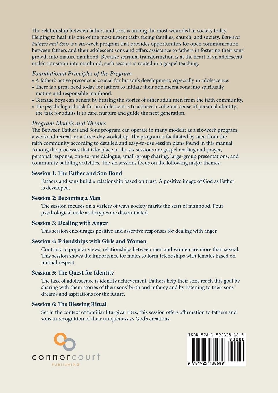 Rückseitencover Between Fathers and Sons