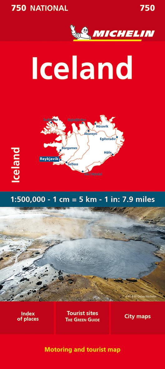 Vorderes Coverbild Michelin Nationalkarte  Island