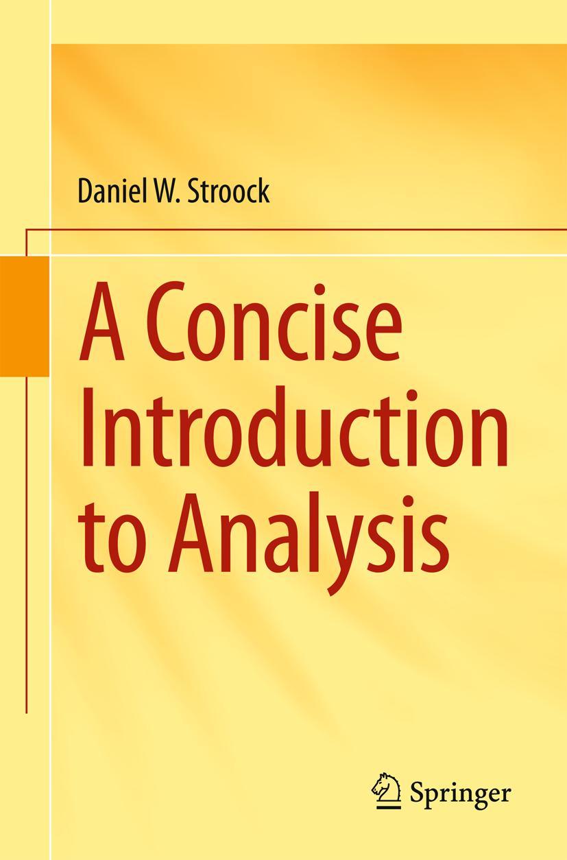 Vorderes Coverbild A Concise Introduction to Analysis