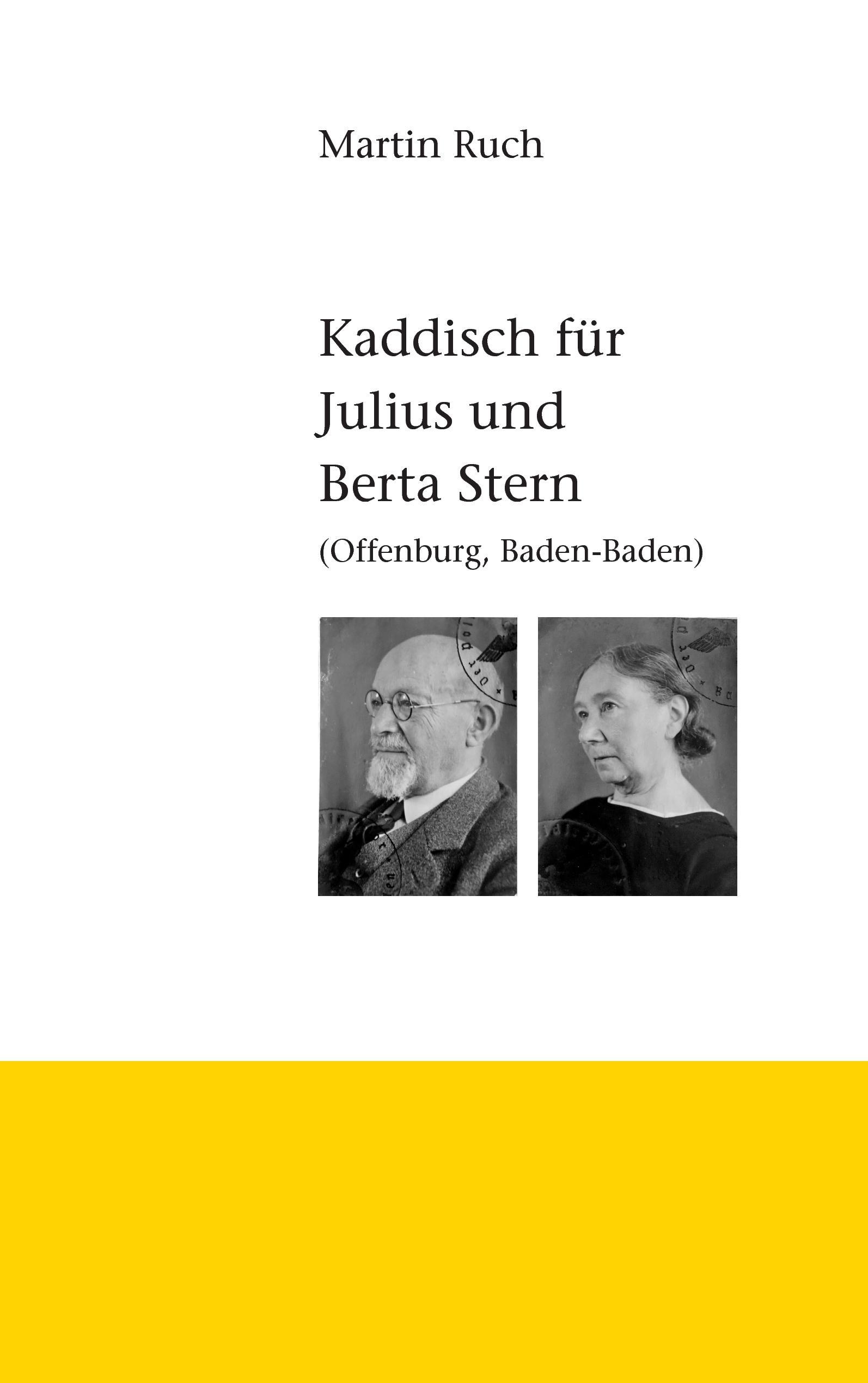 Vorderes Coverbild Kaddisch für Julius und Berta Stern