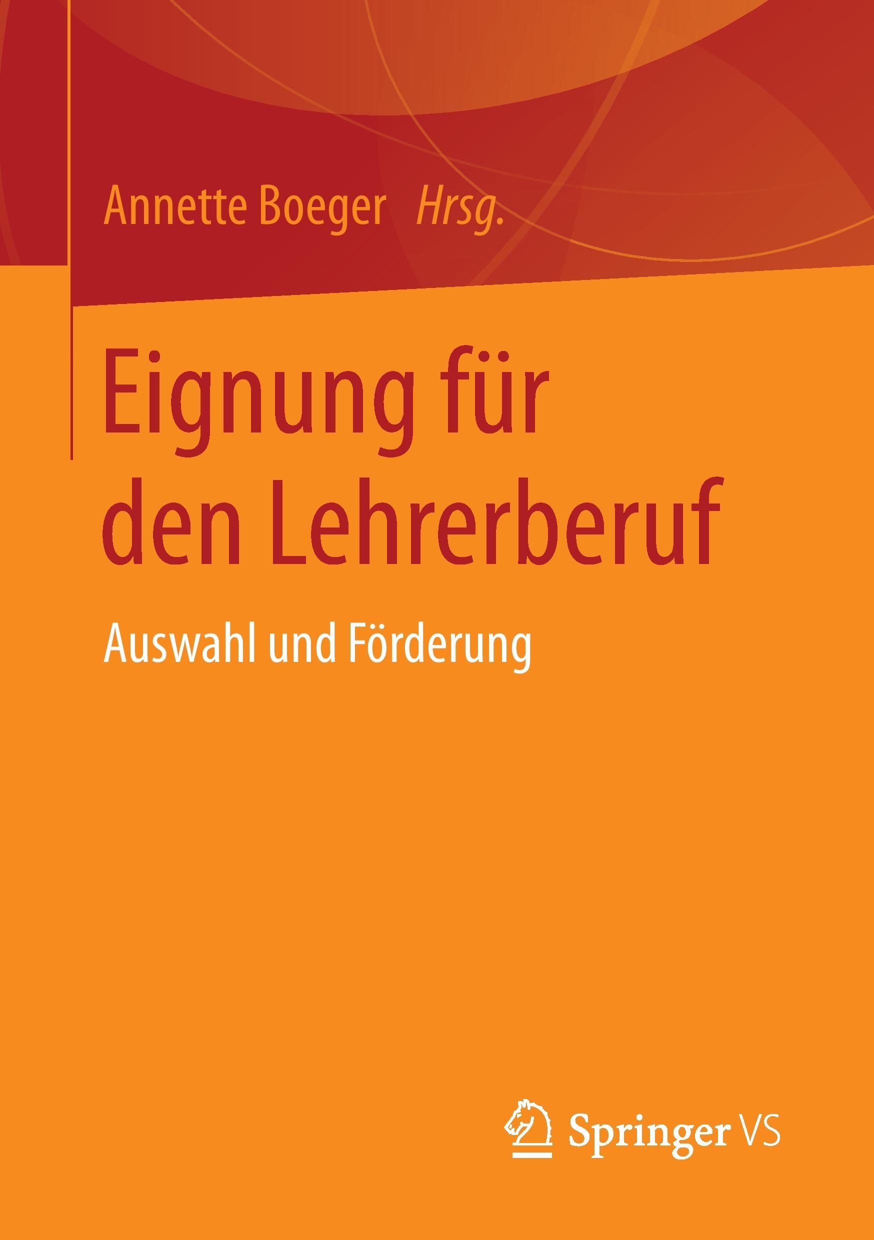Vorderes Coverbild Eignung für den Lehrerberuf