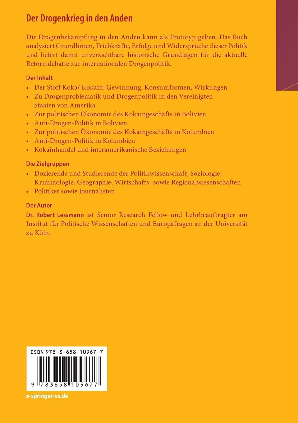 Rückseitencover Der Drogenkrieg in den Anden