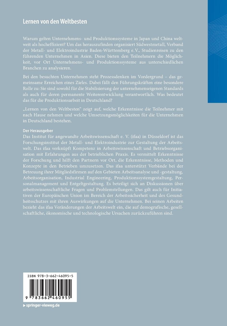 Rückseitencover Lernen von den Weltbesten