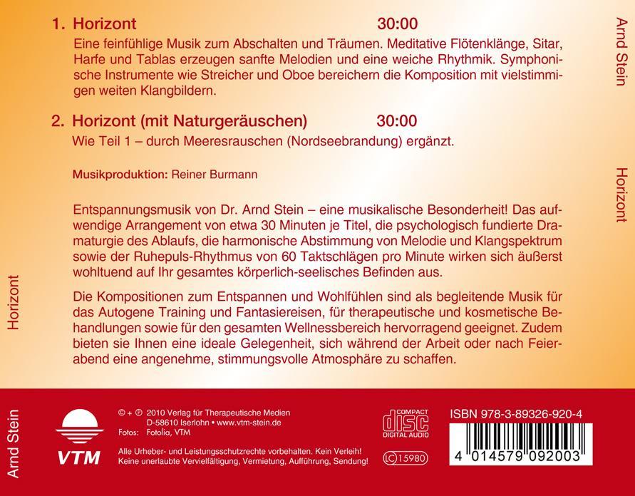 Rückseitencover Horizont. CD