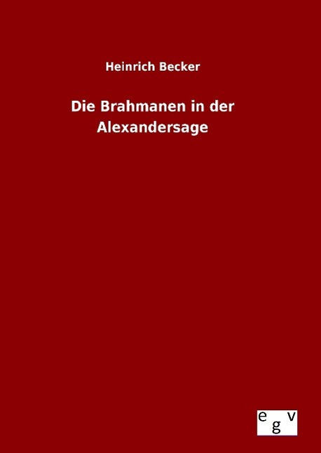 Vorderes Coverbild Die Brahmanen in der Alexandersage