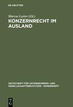 Vorderes Coverbild Konzernrecht im Ausland