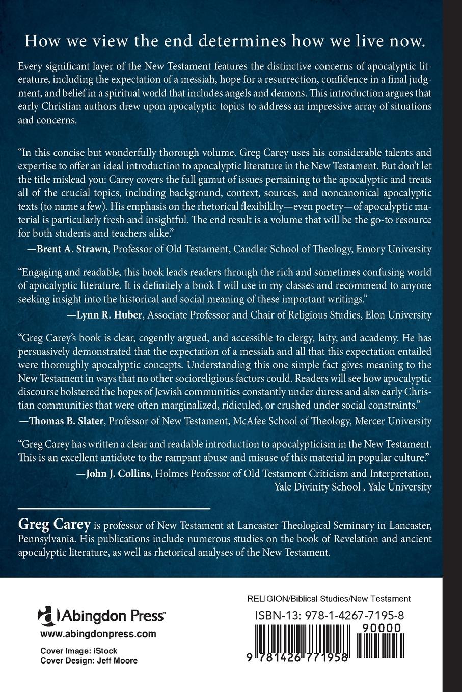 Rückseitencover Apocalyptic Literature in the New Testament
