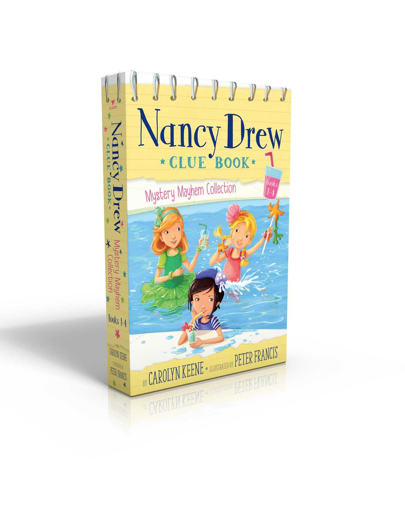 Vorderes Coverbild Nancy Drew Clue Book Mystery Mayhem Collection Books 1-4 (Boxed Set)