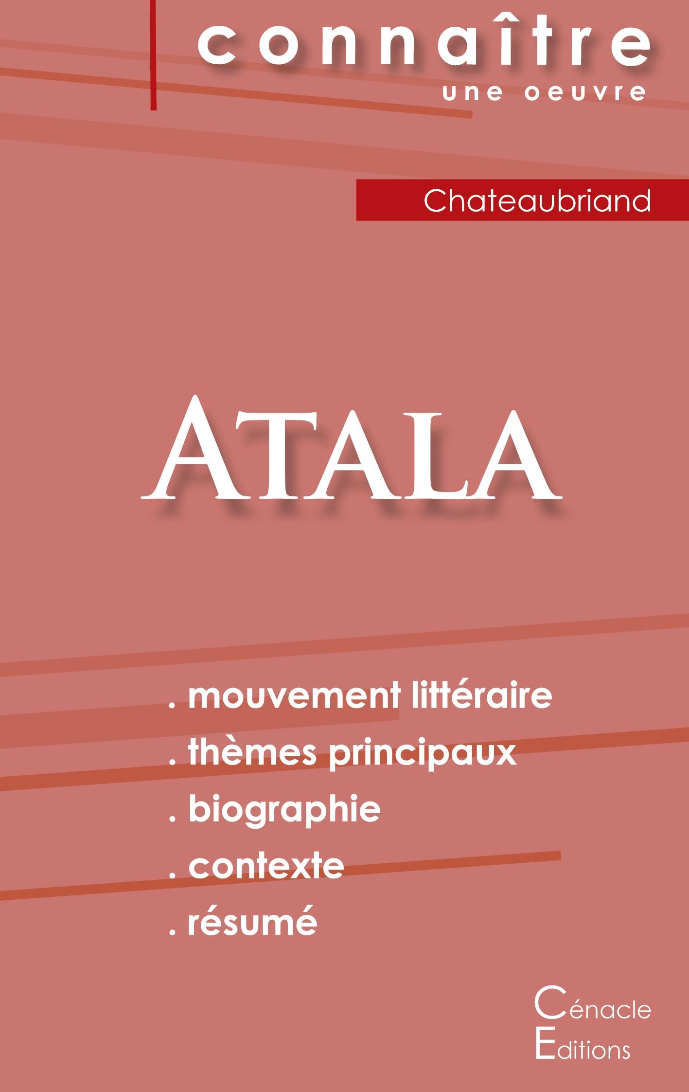 Vorderes Coverbild Fiche de lecture Atala de Chateaubriand (Analyse littéraire de référence et résumé complet)