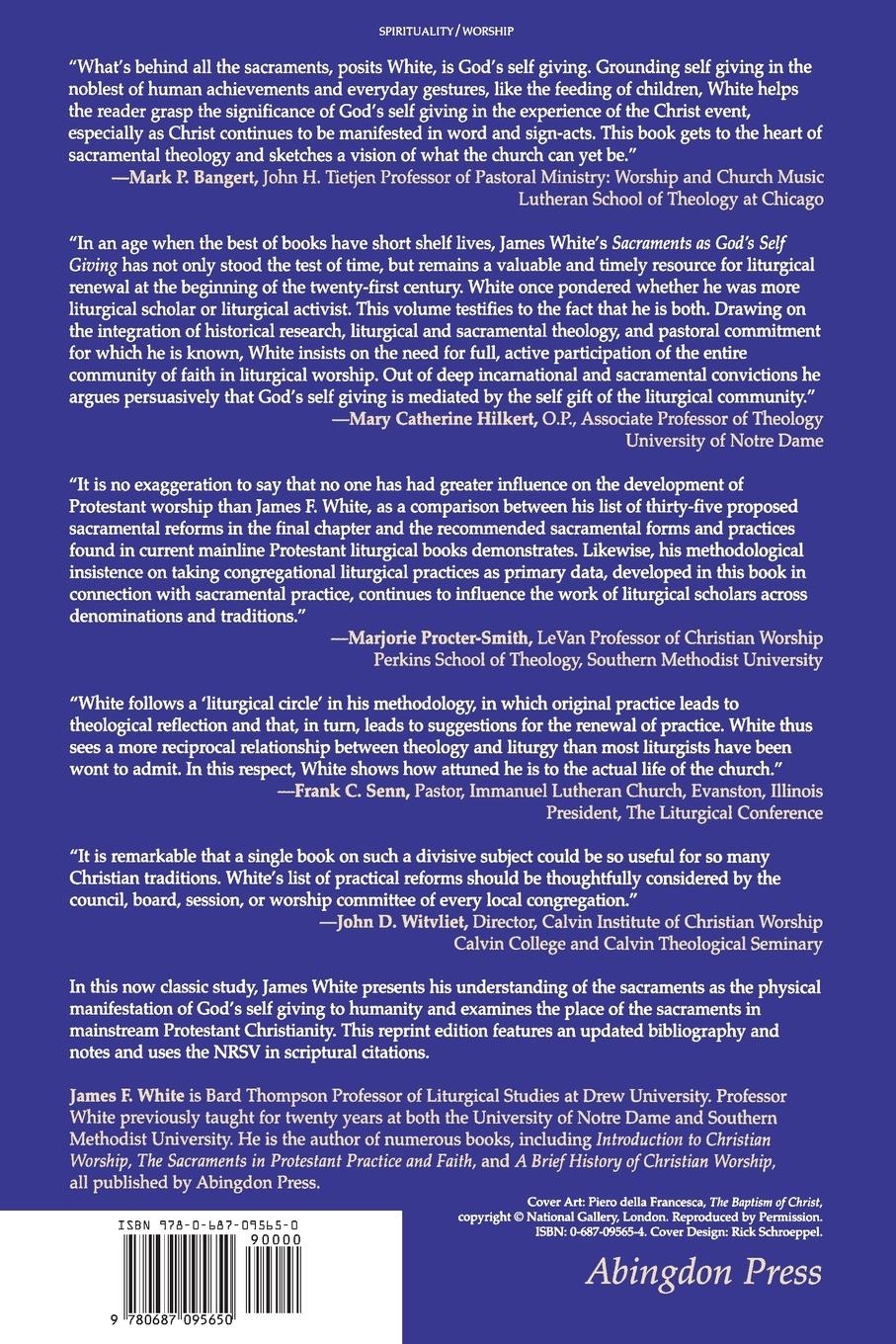 Rückseitencover Sacraments as God's Self-Giving