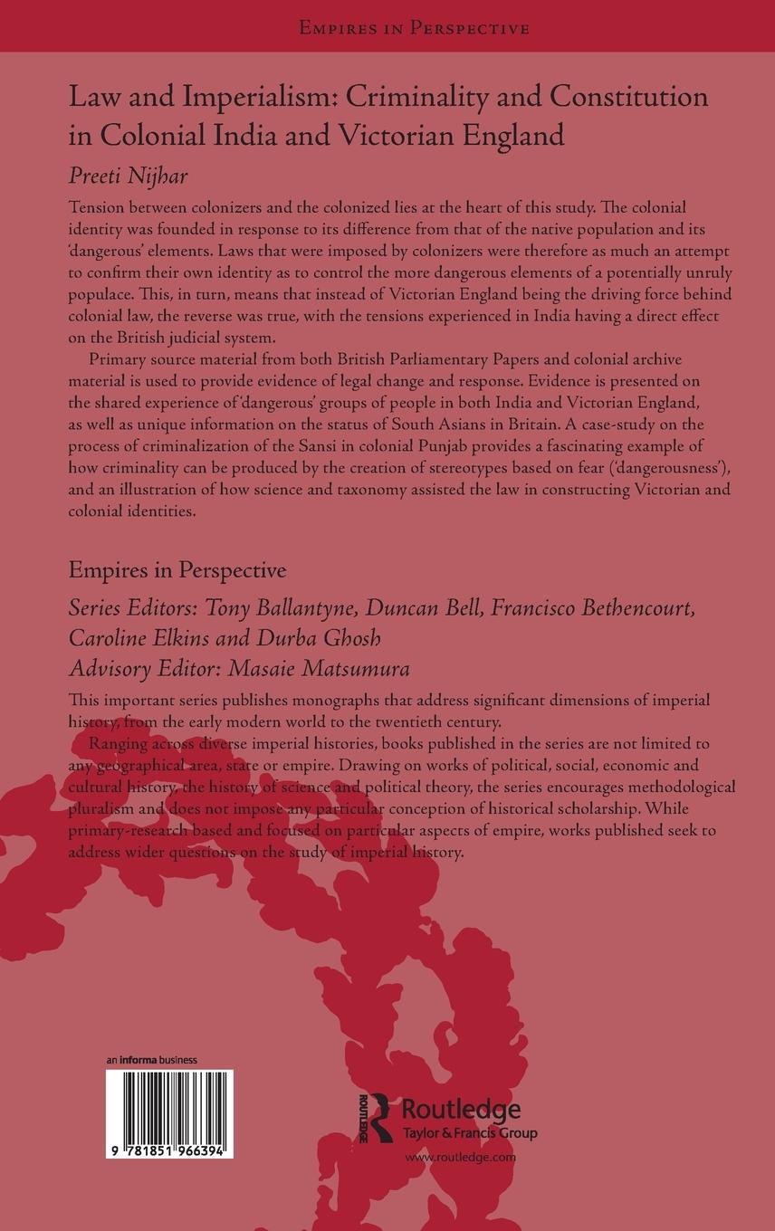 Rückseitencover Law and Imperialism