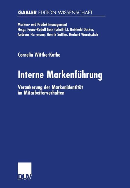 Vorderes Coverbild Interne Markenführung