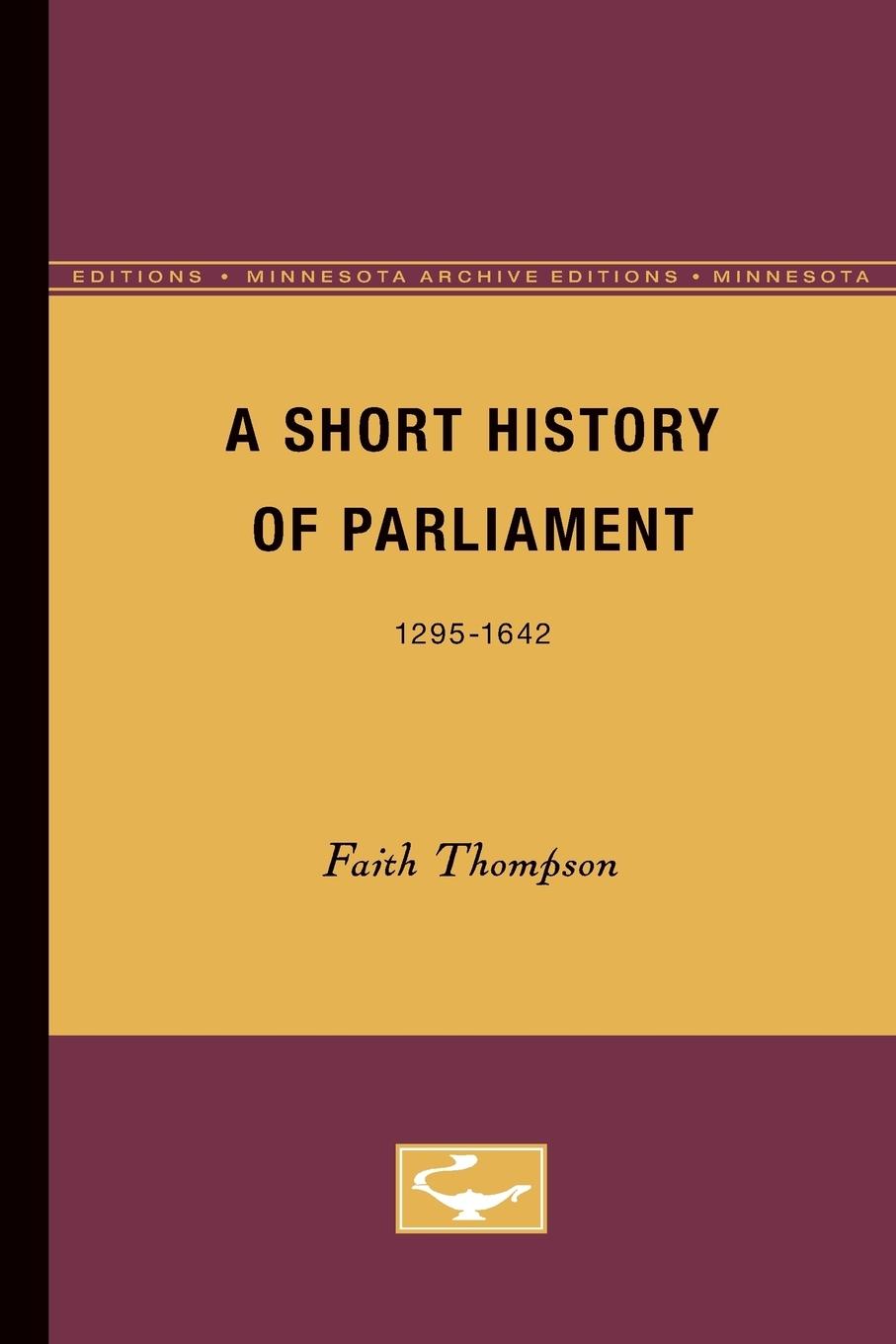 Vorderes Coverbild A Short History of Parliament