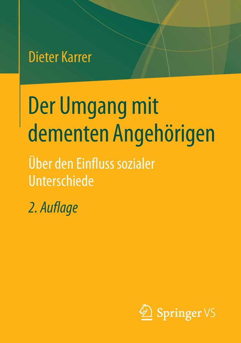 Vorderes Coverbild Der Umgang mit dementen Angehörigen
