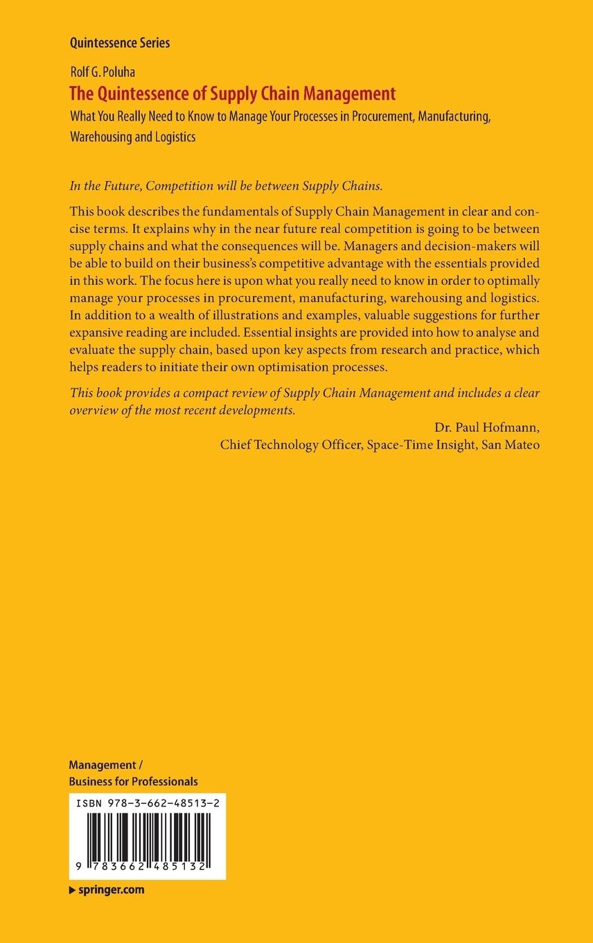 Rückseitencover The Quintessence of Supply Chain Management