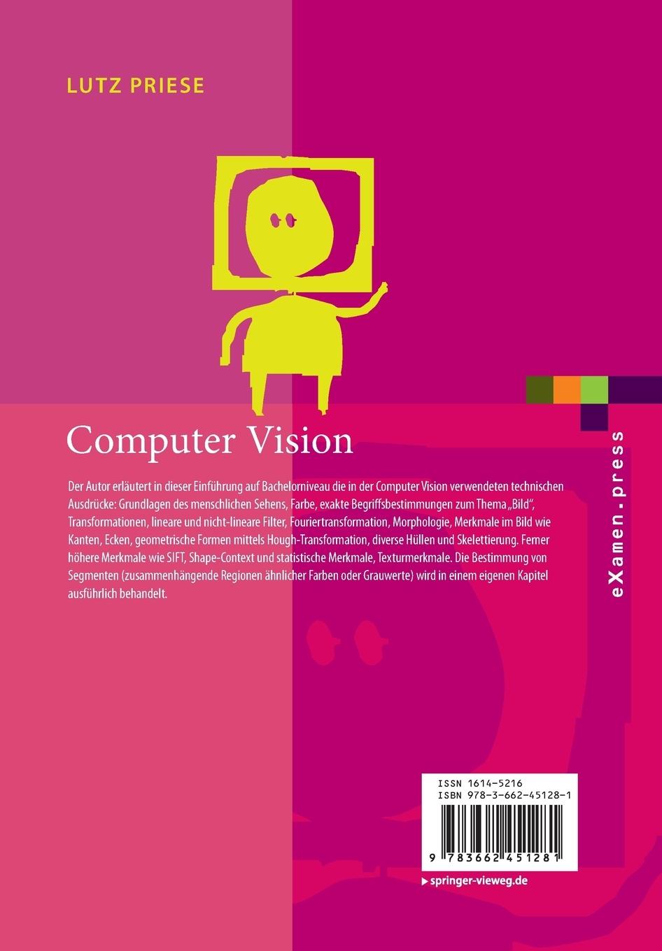 Rückseitencover Computer Vision