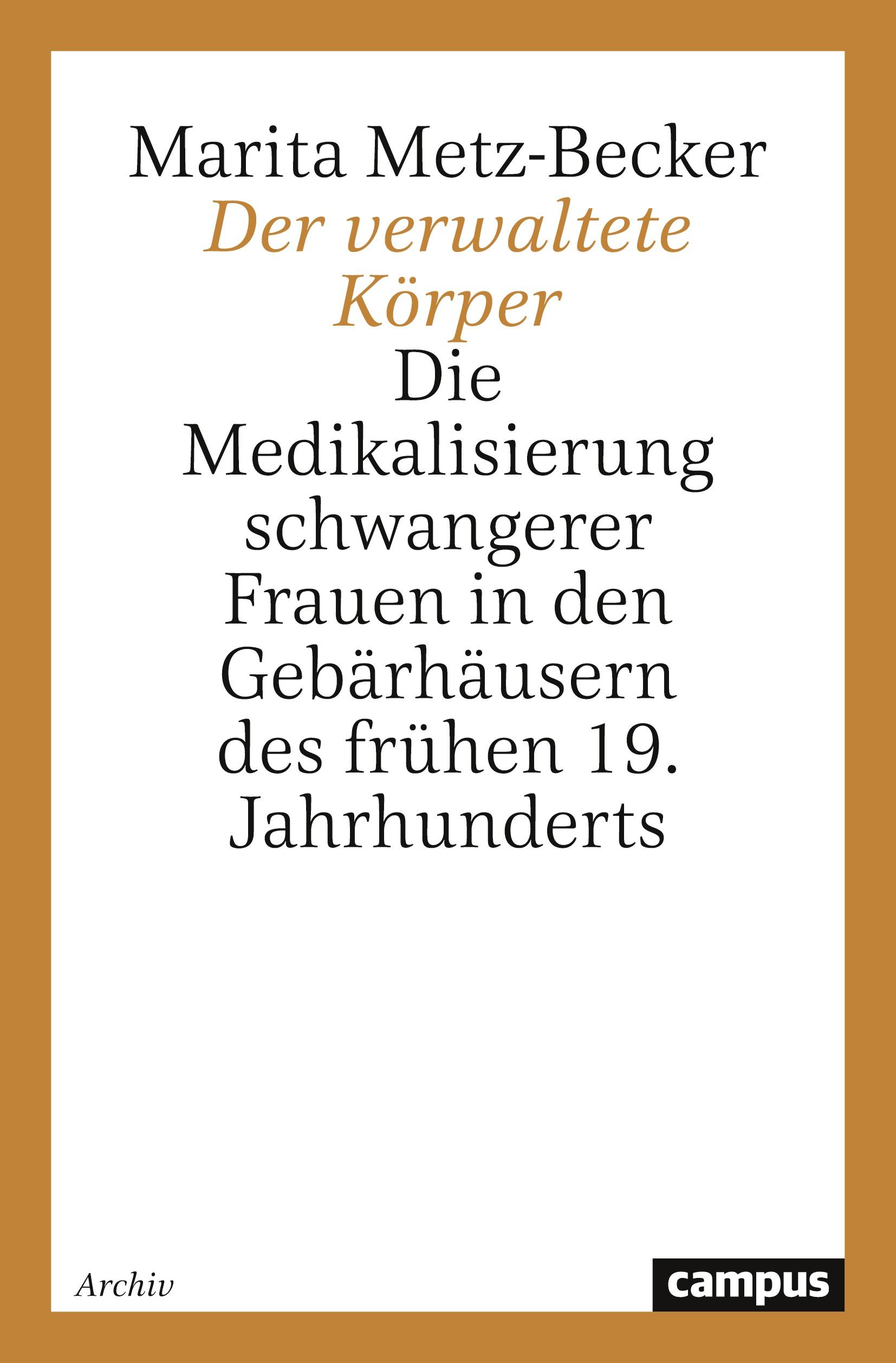 Vorderes Coverbild Der verwaltete Körper