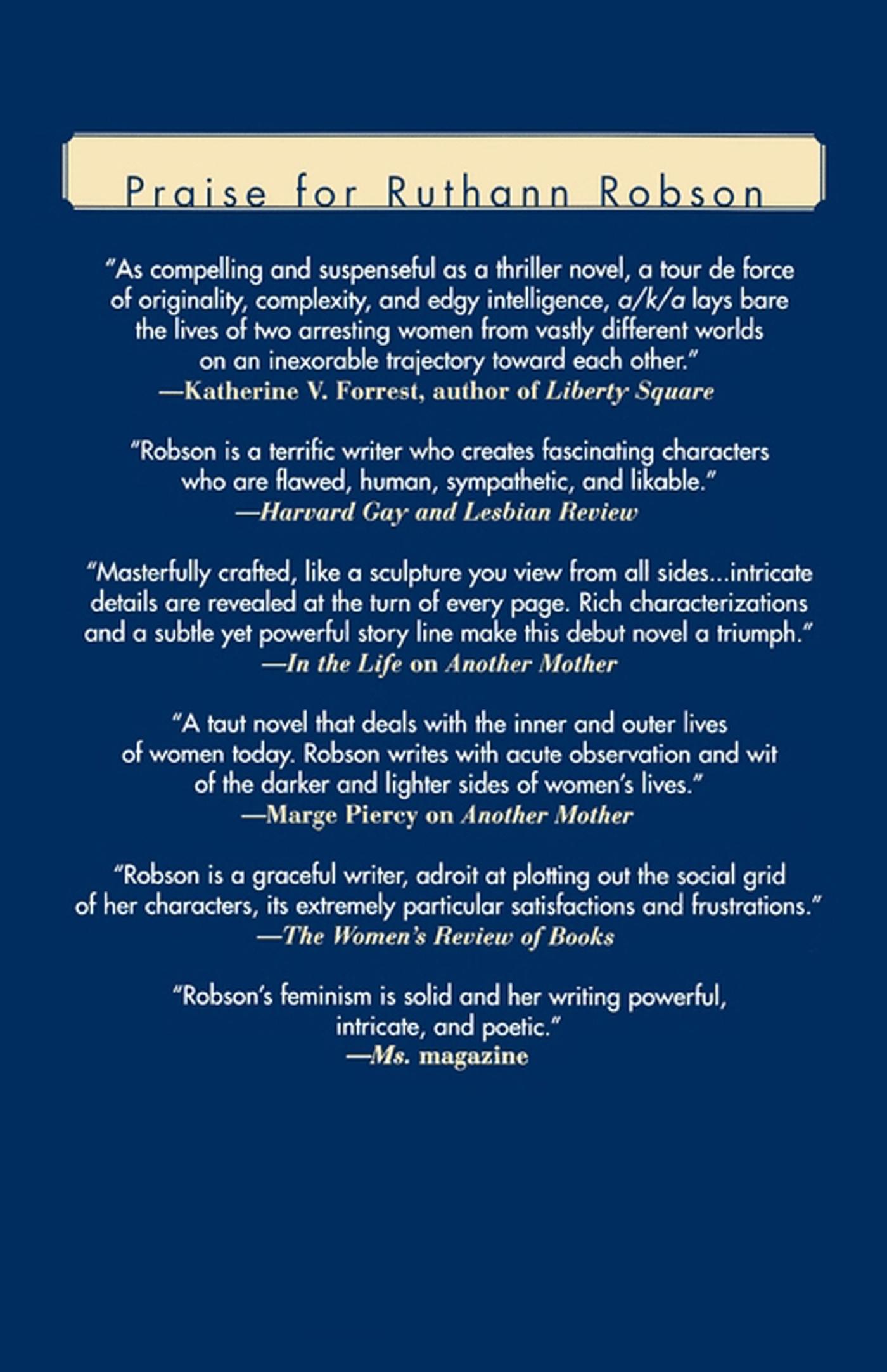 Rückseitencover A/K/A