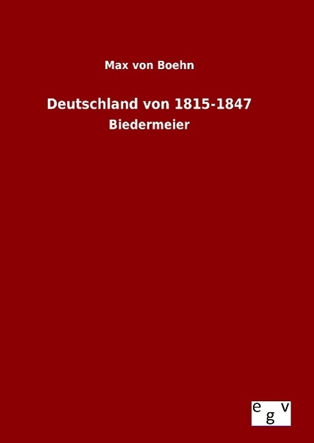 Vorderes Coverbild Deutschland von 1815-1847