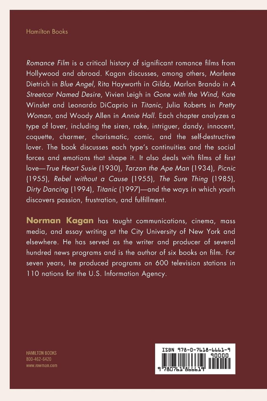 Rückseitencover Romance Film