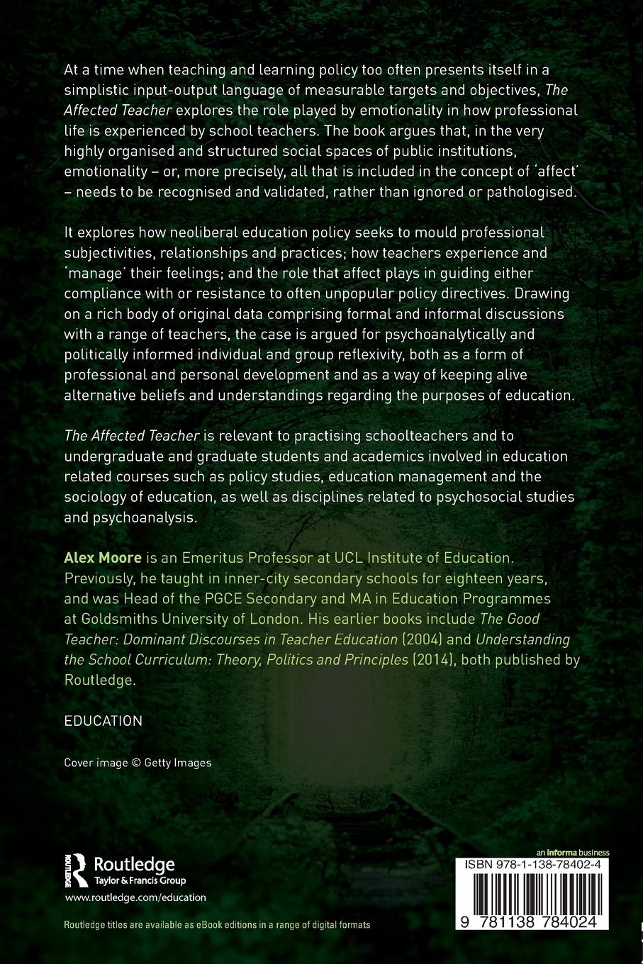 Rückseitencover The Affected Teacher