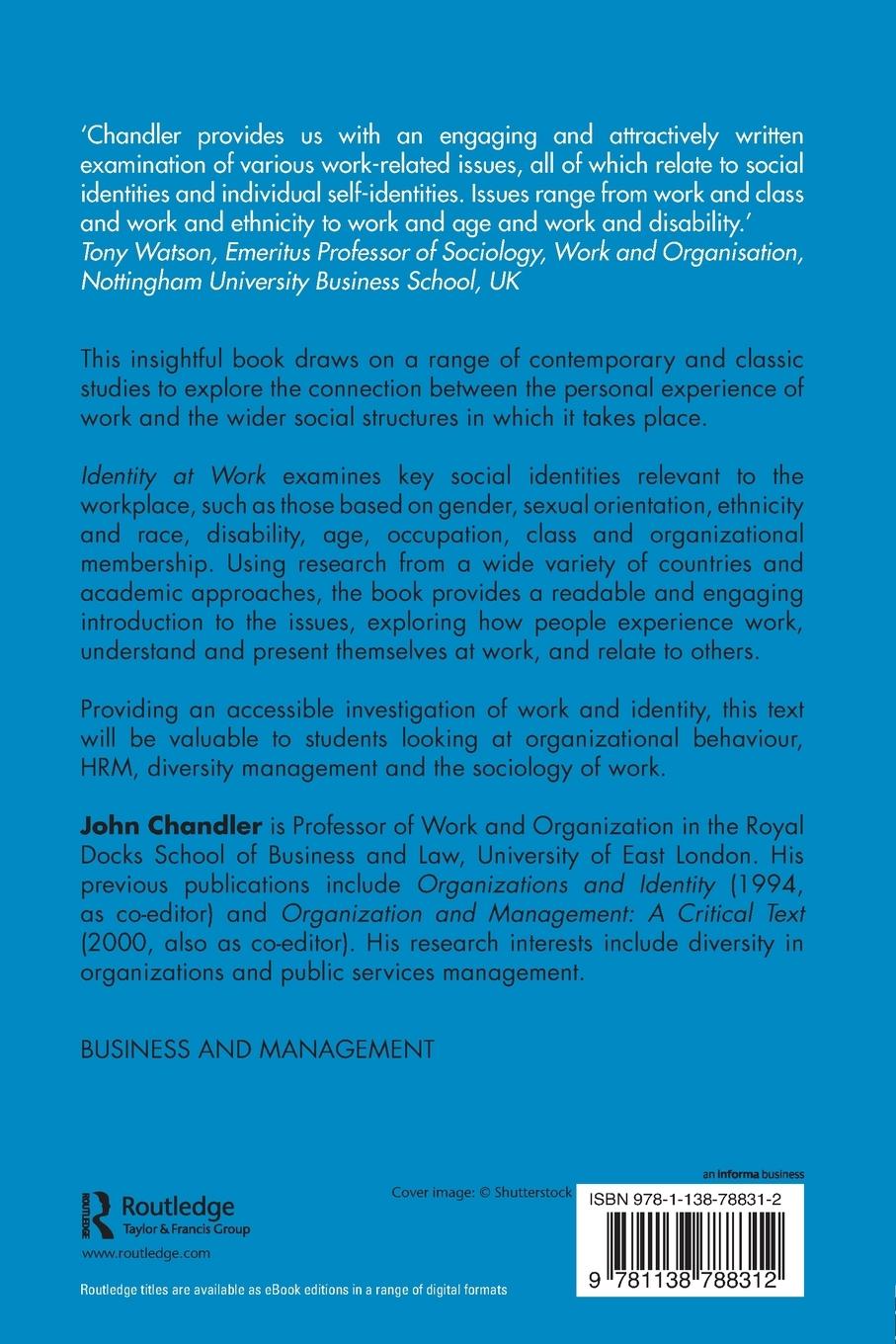 Rückseitencover Identity at Work