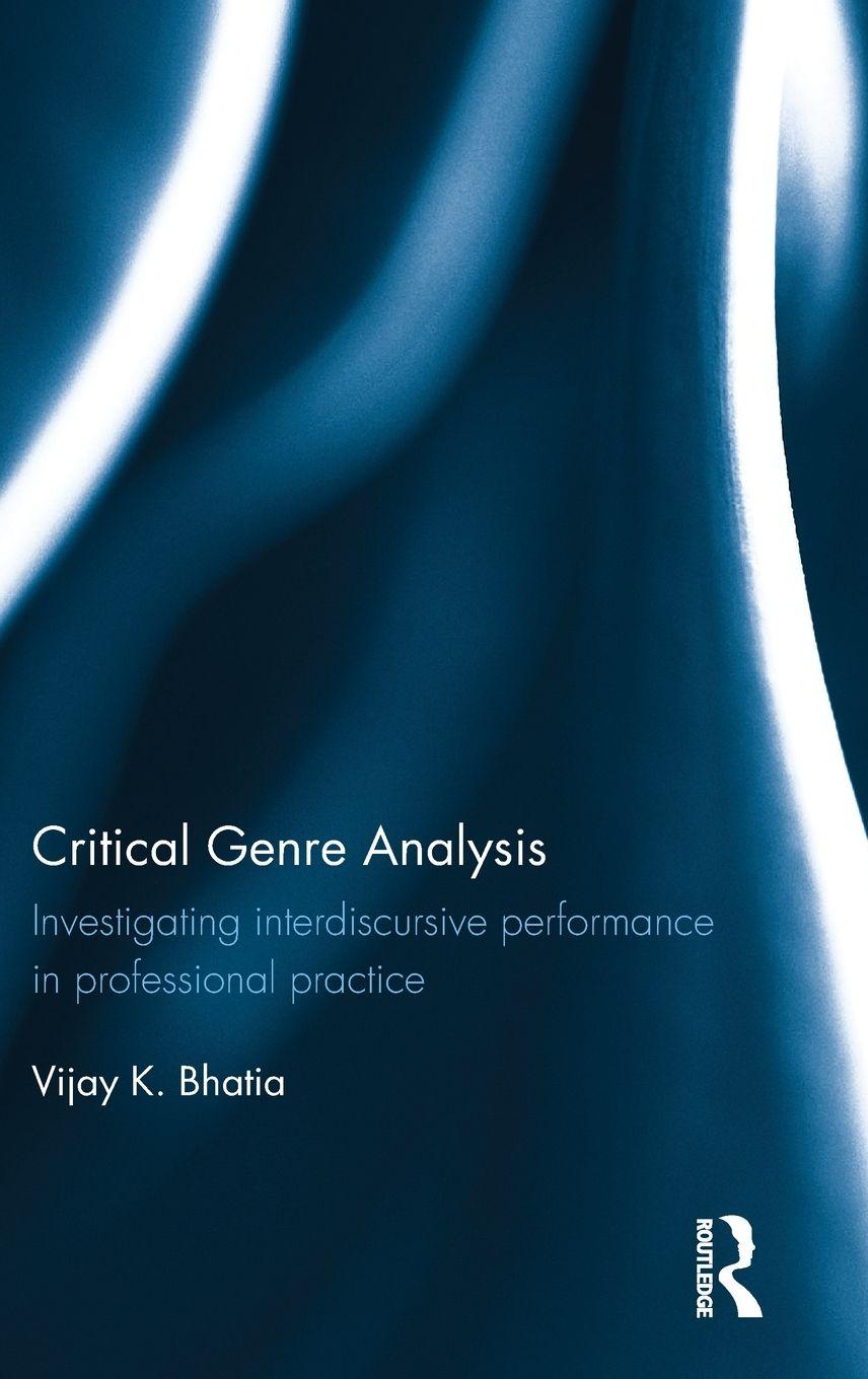 Vorderes Coverbild Critical Genre Analysis