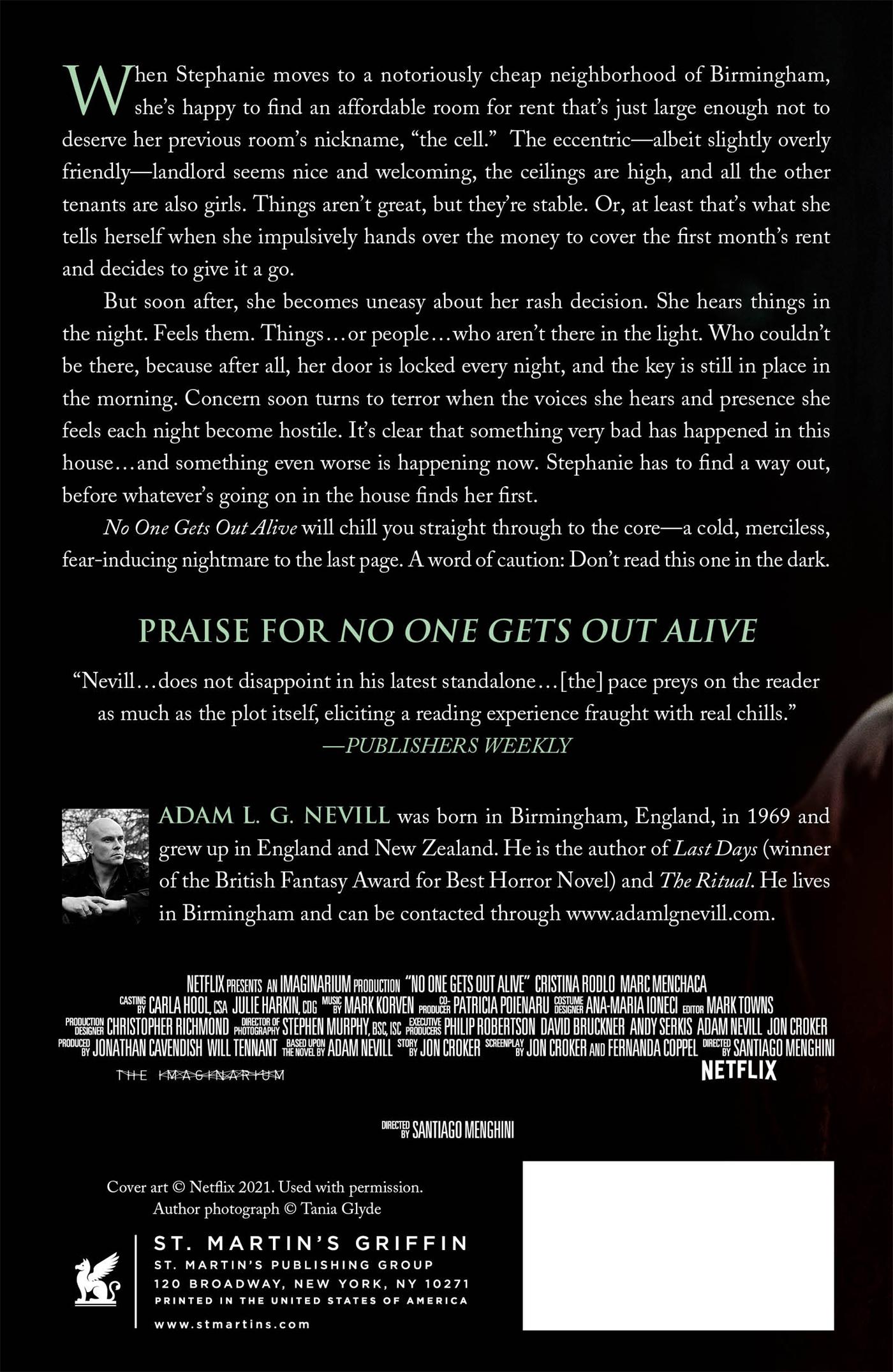 Rückseitencover No One Gets Out Alive