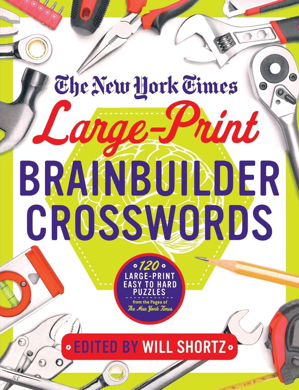 Vorderes Coverbild New York Times Large-Print Brainbuilder Crosswords