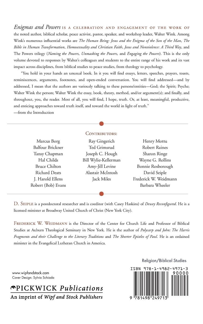 Rückseitencover Enigmas and Powers