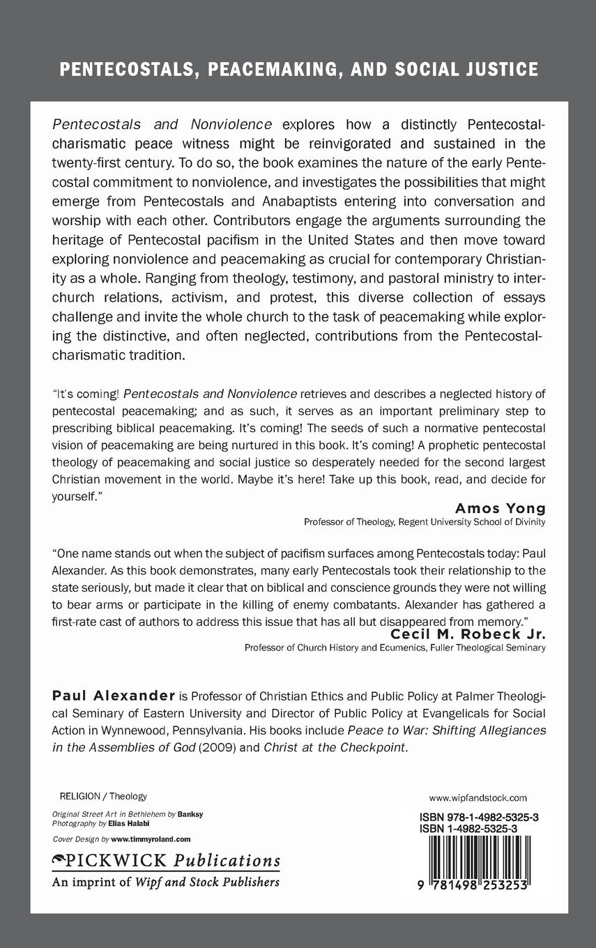 Rückseitencover Pentecostals and Nonviolence