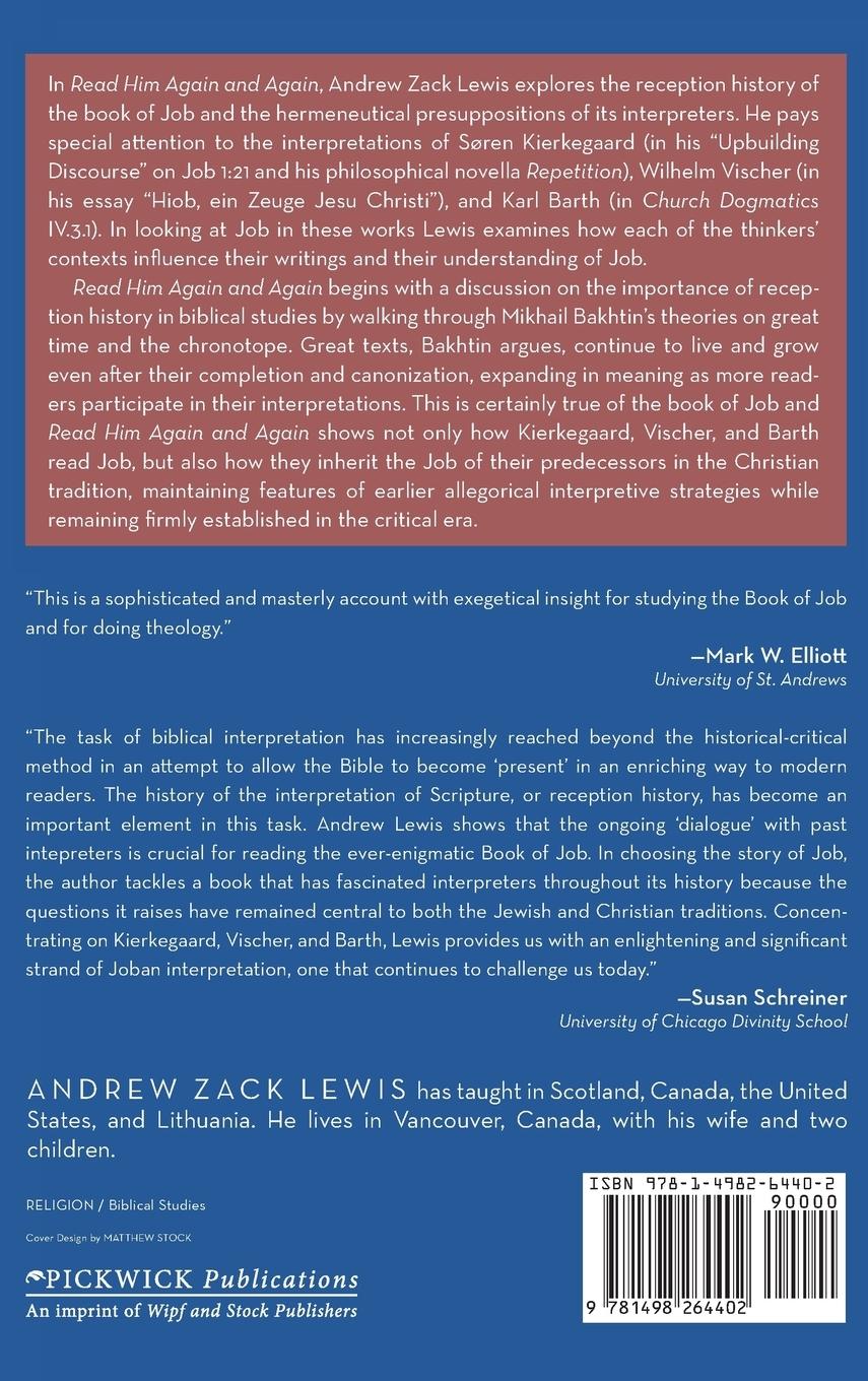 Rückseitencover Read Him Again and Again