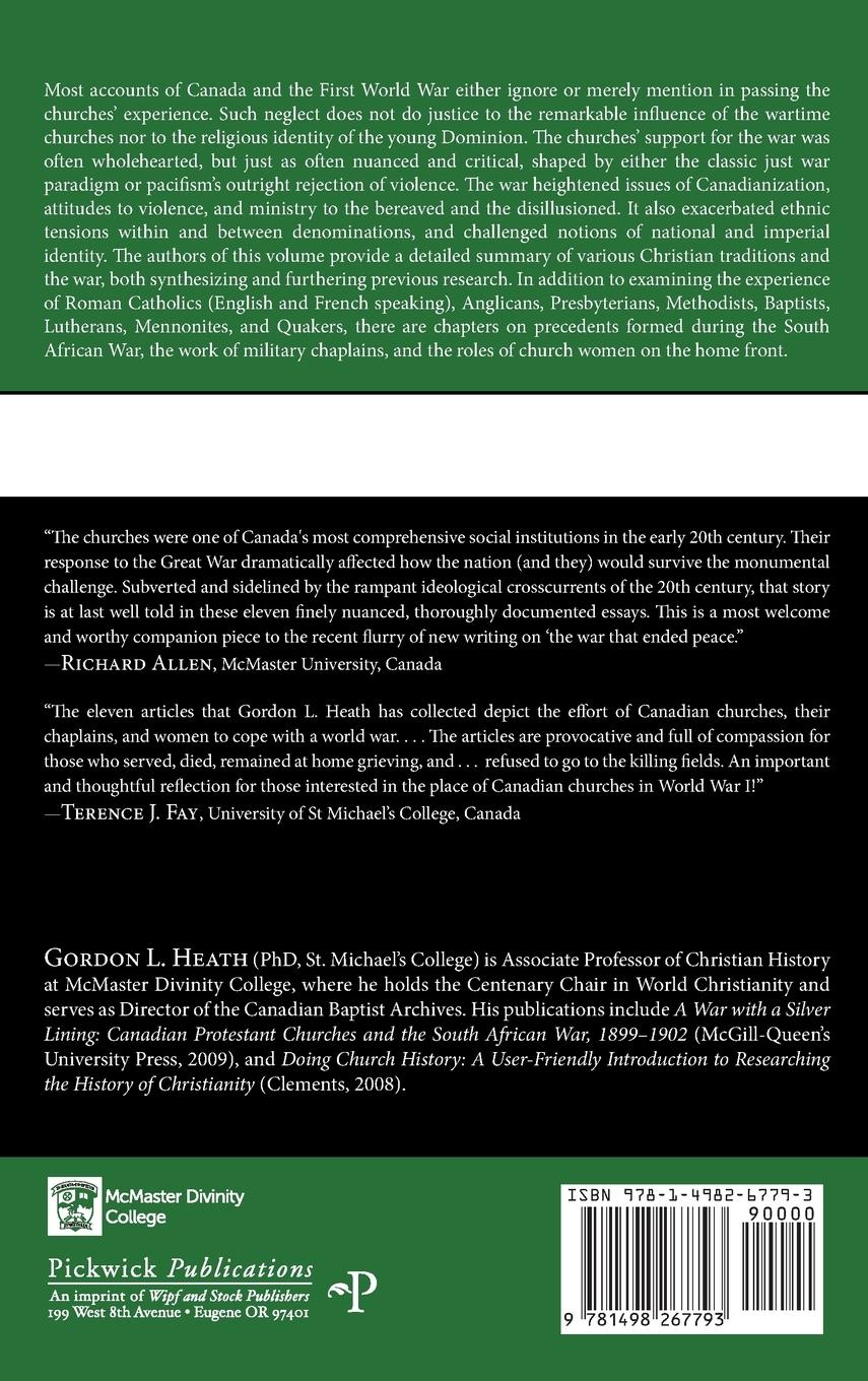 Rückseitencover Canadian Churches and the First World War