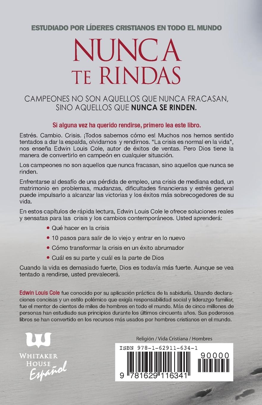 Rückseitencover Nunca Te Rindas