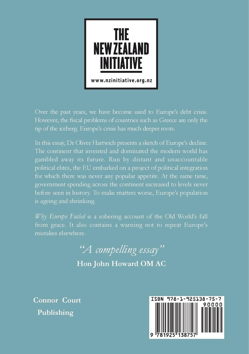 Rückseitencover Why Europe Failed