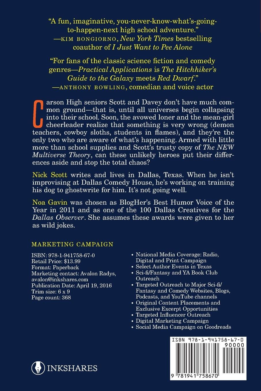 Rückseitencover Practical Applications for Multiverse Theory