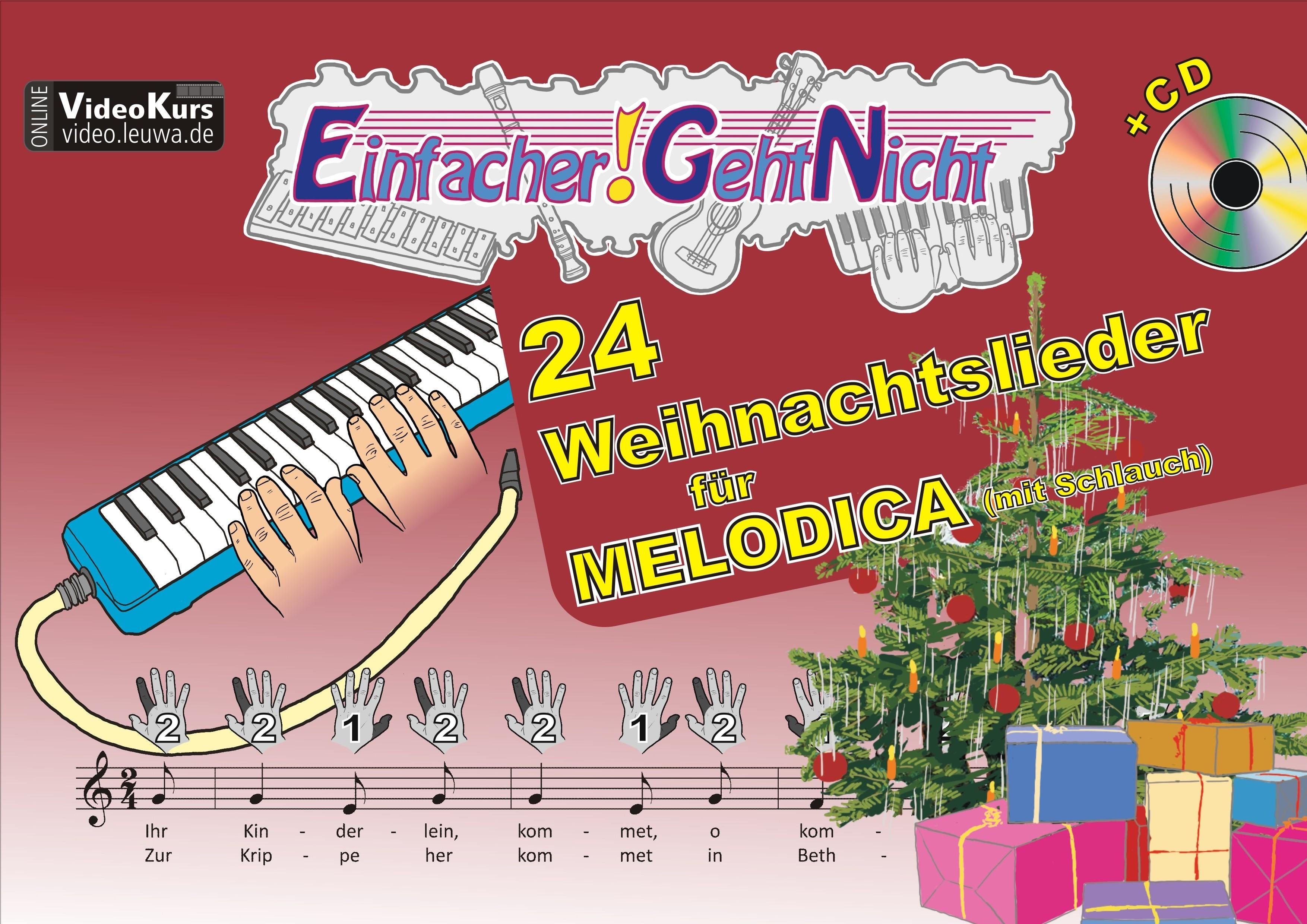 Vorderes Coverbild Einfacher!-Geht-Nicht: 24 Weihnachtslieder für MELODICA (mit Schlauch) mit CD