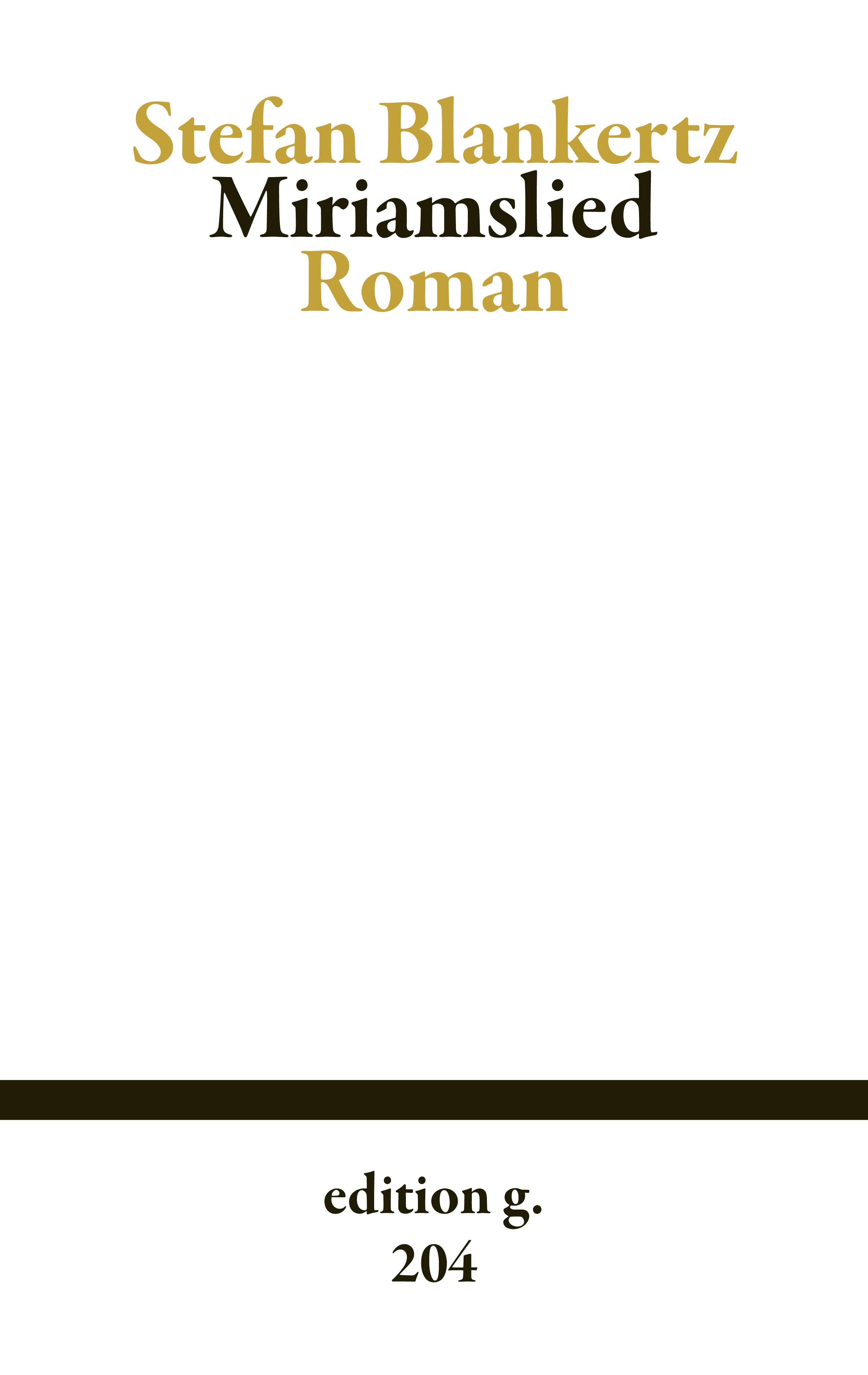 Vorderes Coverbild Miriamslied