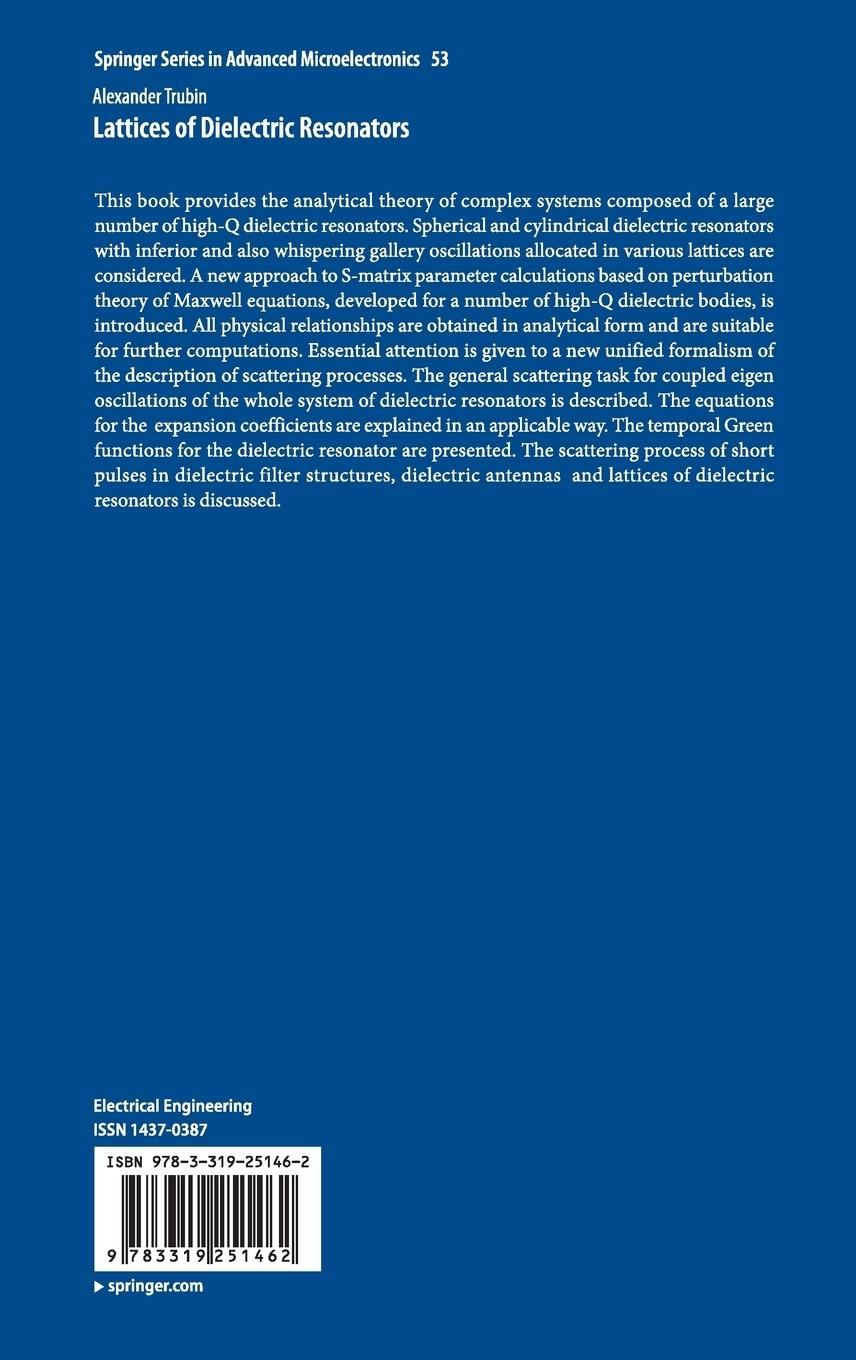 Rückseitencover Lattices of Dielectric Resonators