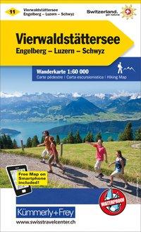 Vorderes Coverbild KuF Schweiz Wanderkarte 11 Vierwaldstättersee. Engelberg - Luzern - Schwyz 1 : 60 000