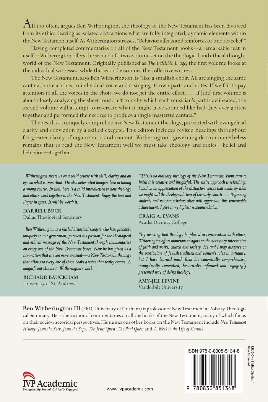 Rückseitencover New Testament Theology and Ethics